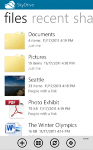 skydrive windows phone