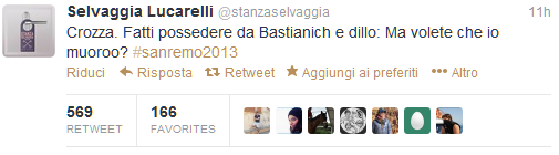 #sanctusremus_top tweet stanzaselvaggia