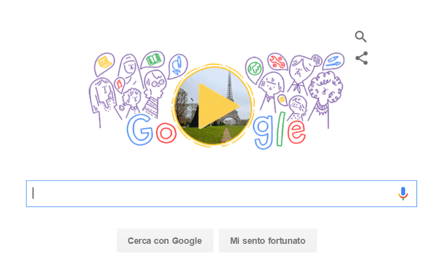 Google doodle giornata donne 2016