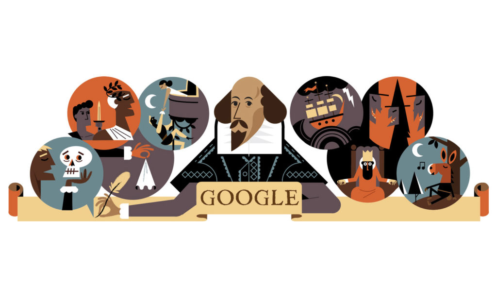 google doodle William Shakespeare