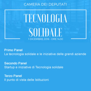 Programma evento Tecnologia Solidale 2016