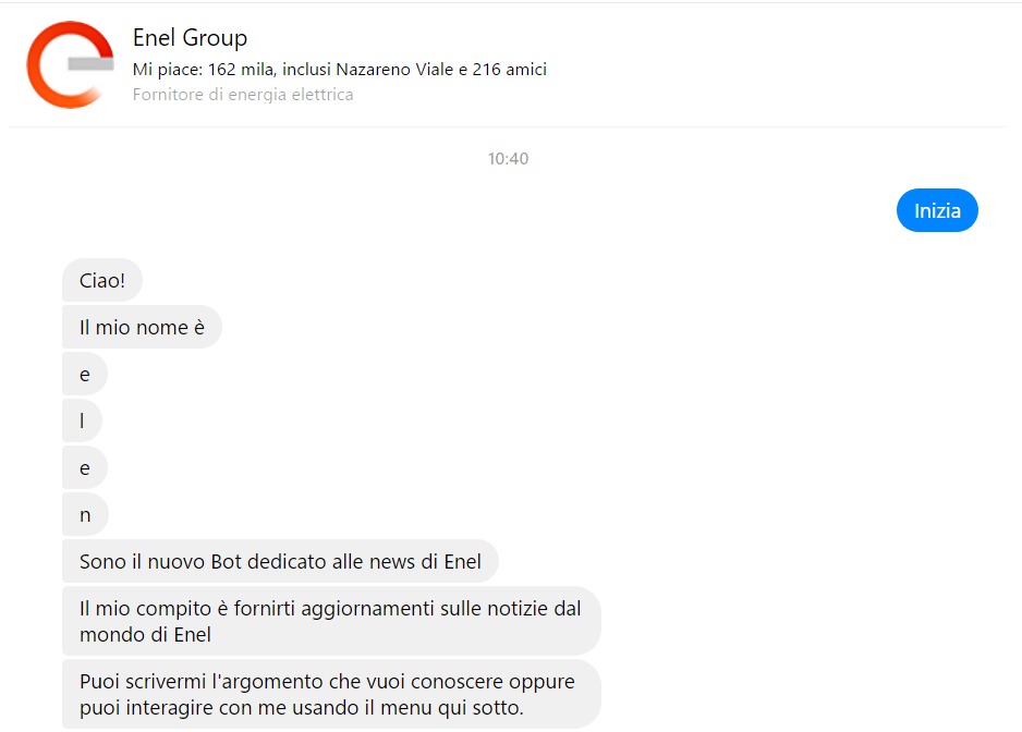 enel elen messenger chatbot