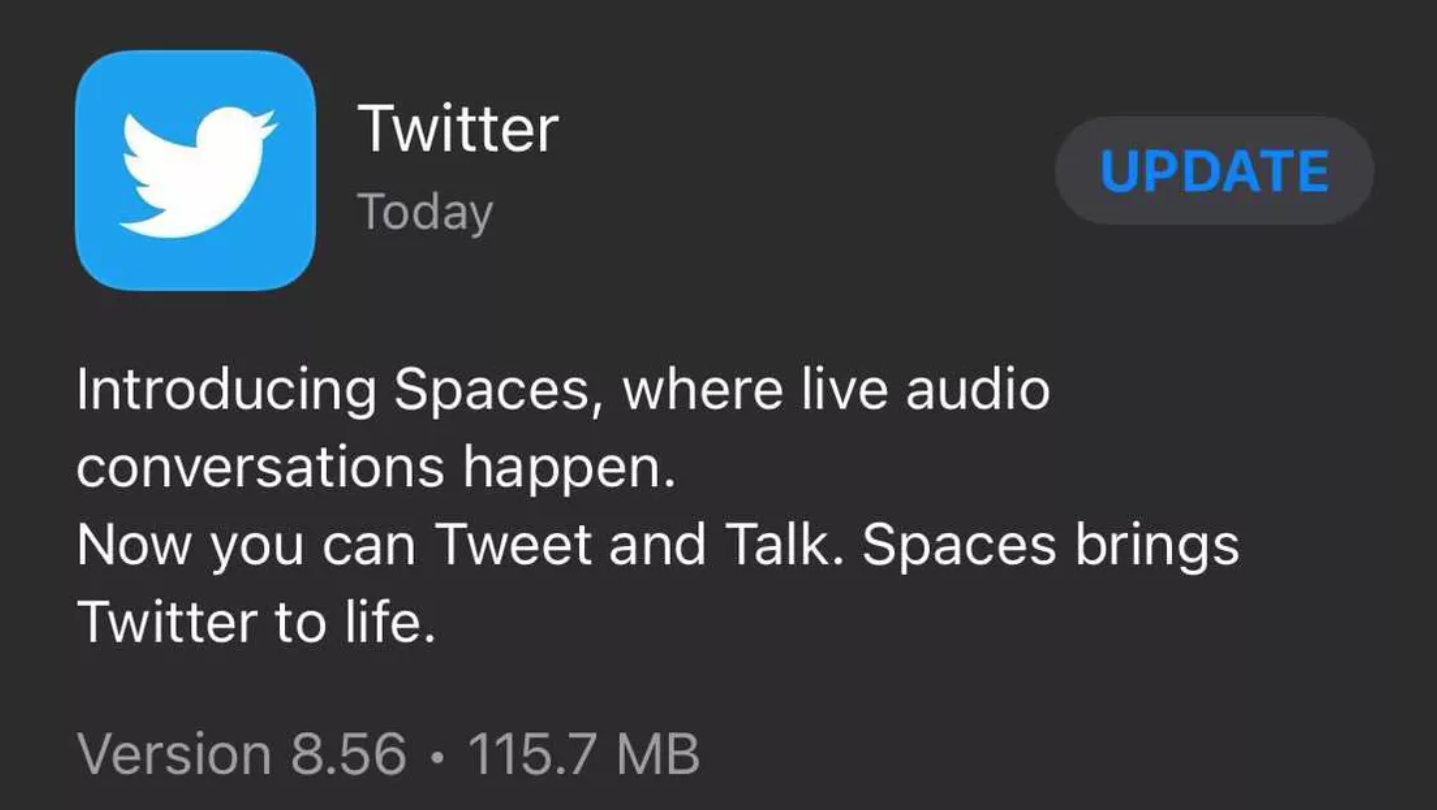 twitter aggiornamento ios marzo 2021