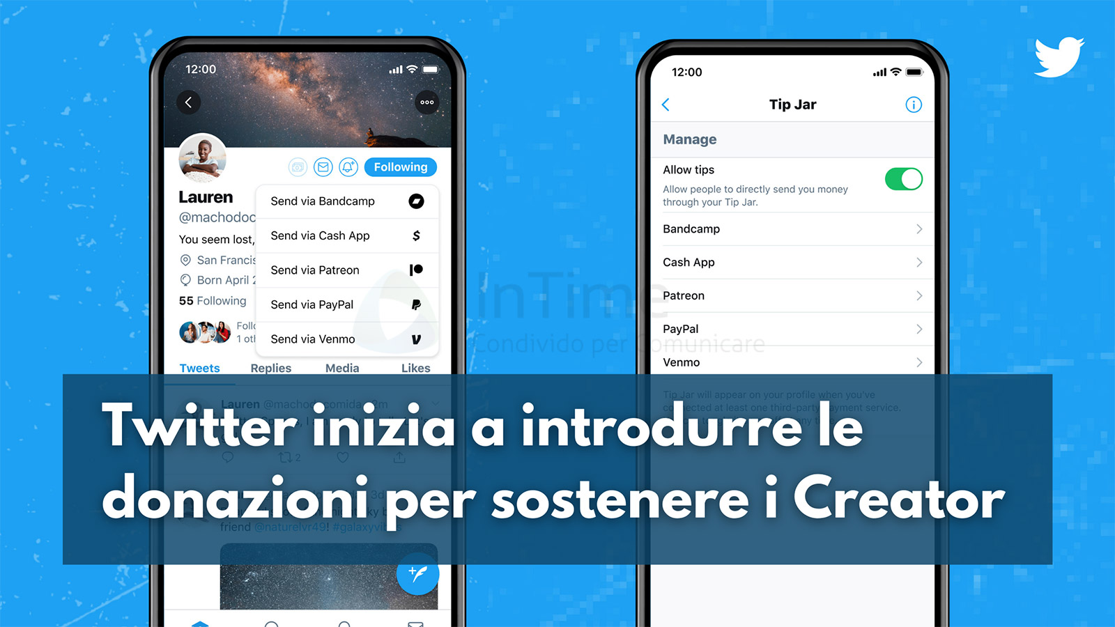 Twitter- donazioni-pagamenti tip jar-Creator franzrusso.it