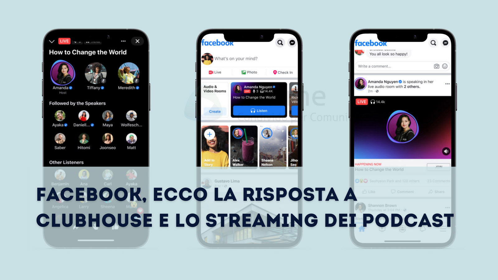 Facebook risposta Clubhouse podcast franzrusso intime blog