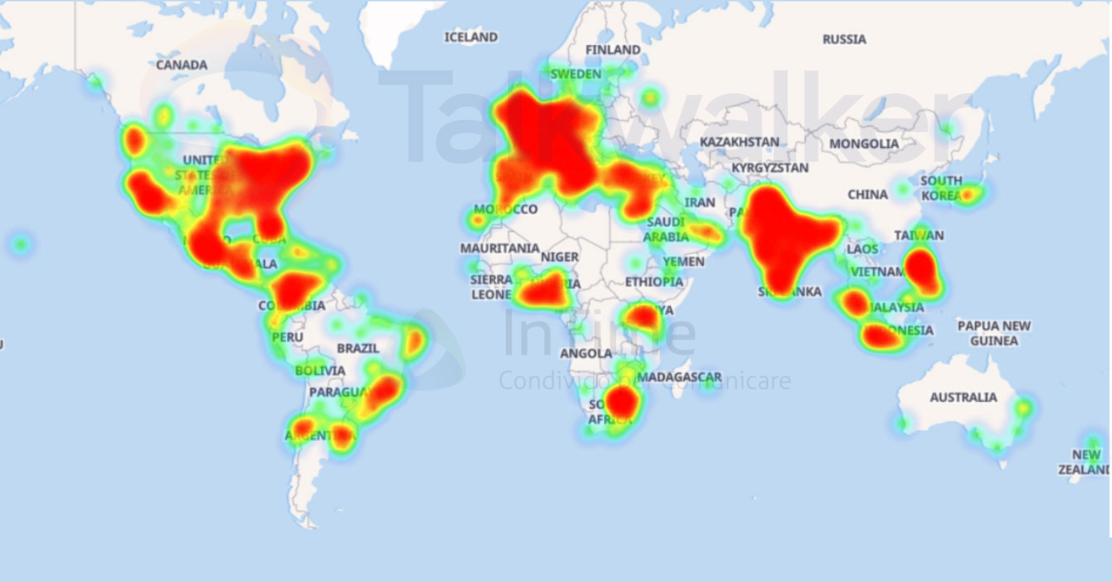 mappa analisi facebookdown talkwalker intime blog