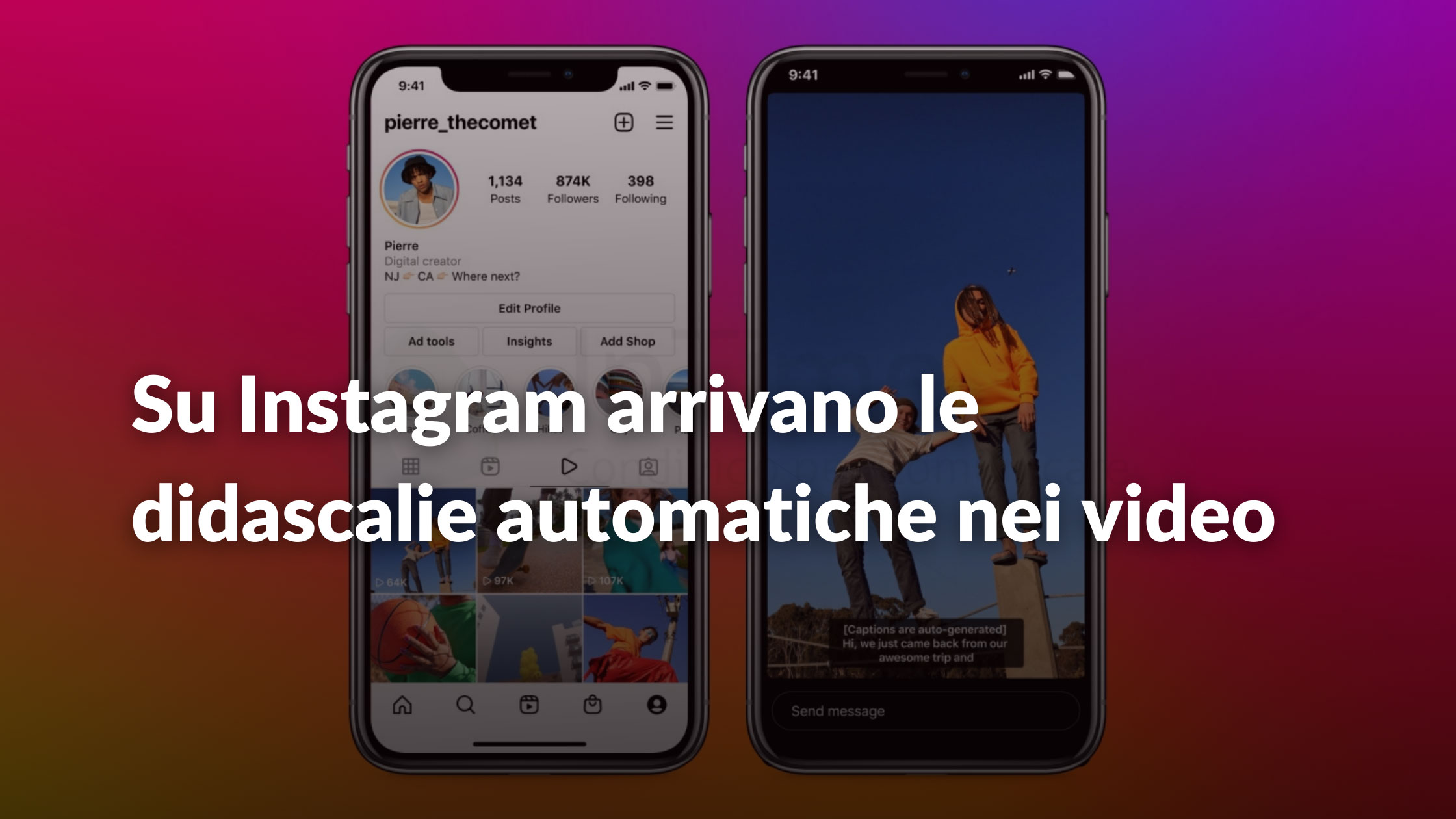 Su Instagram arrivano le didascalie automatiche nei video