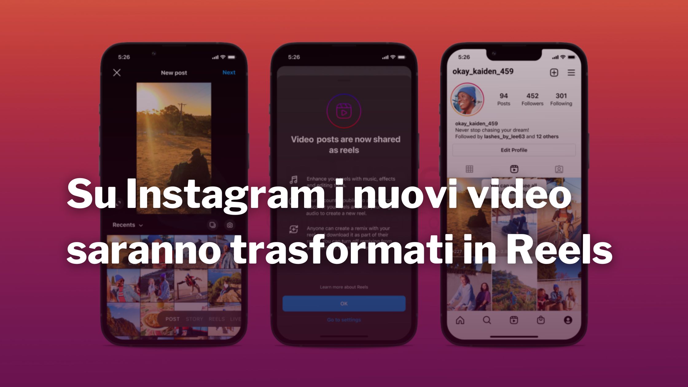 Instagram video Reels