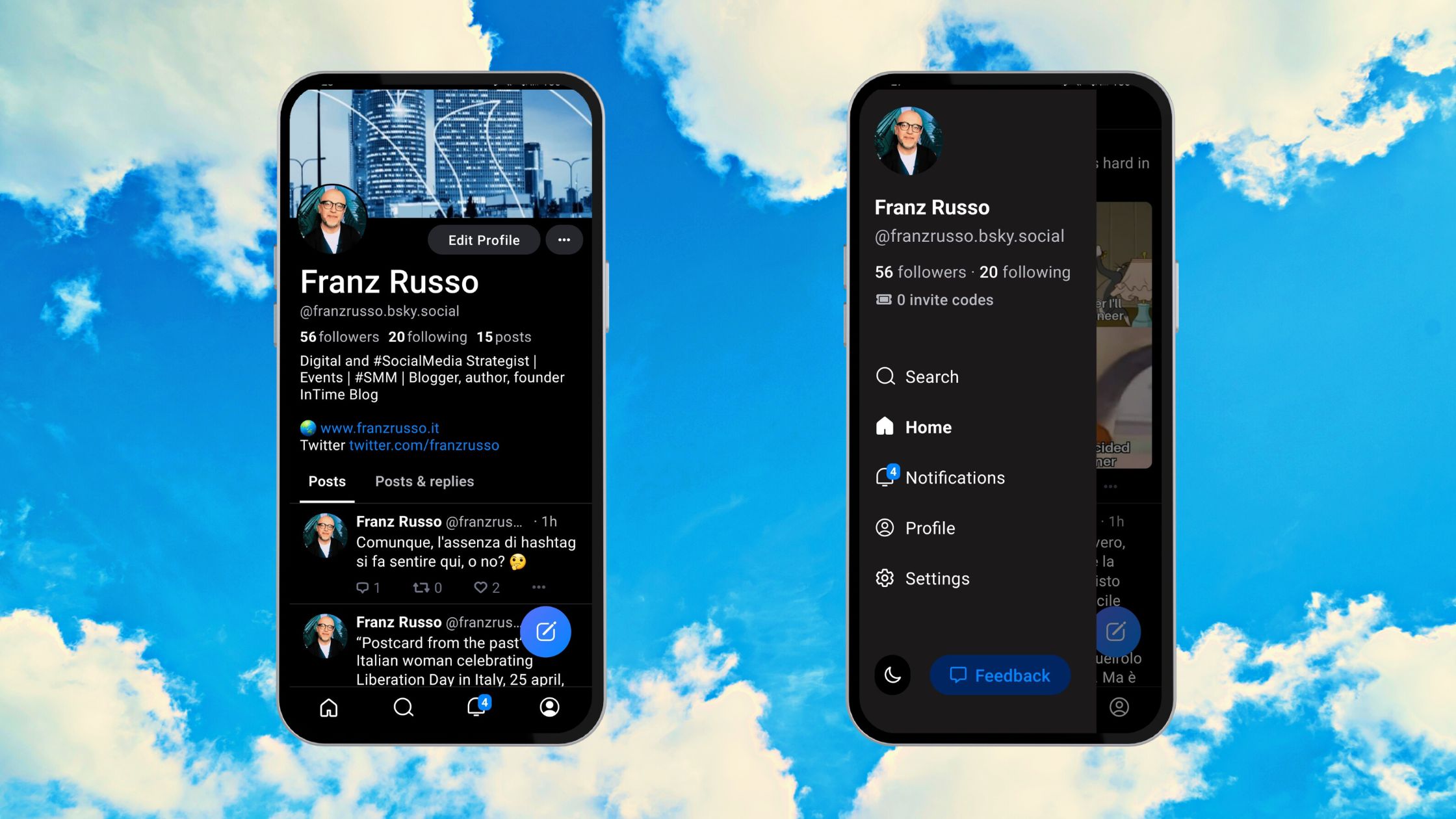 bluesky android come funziona