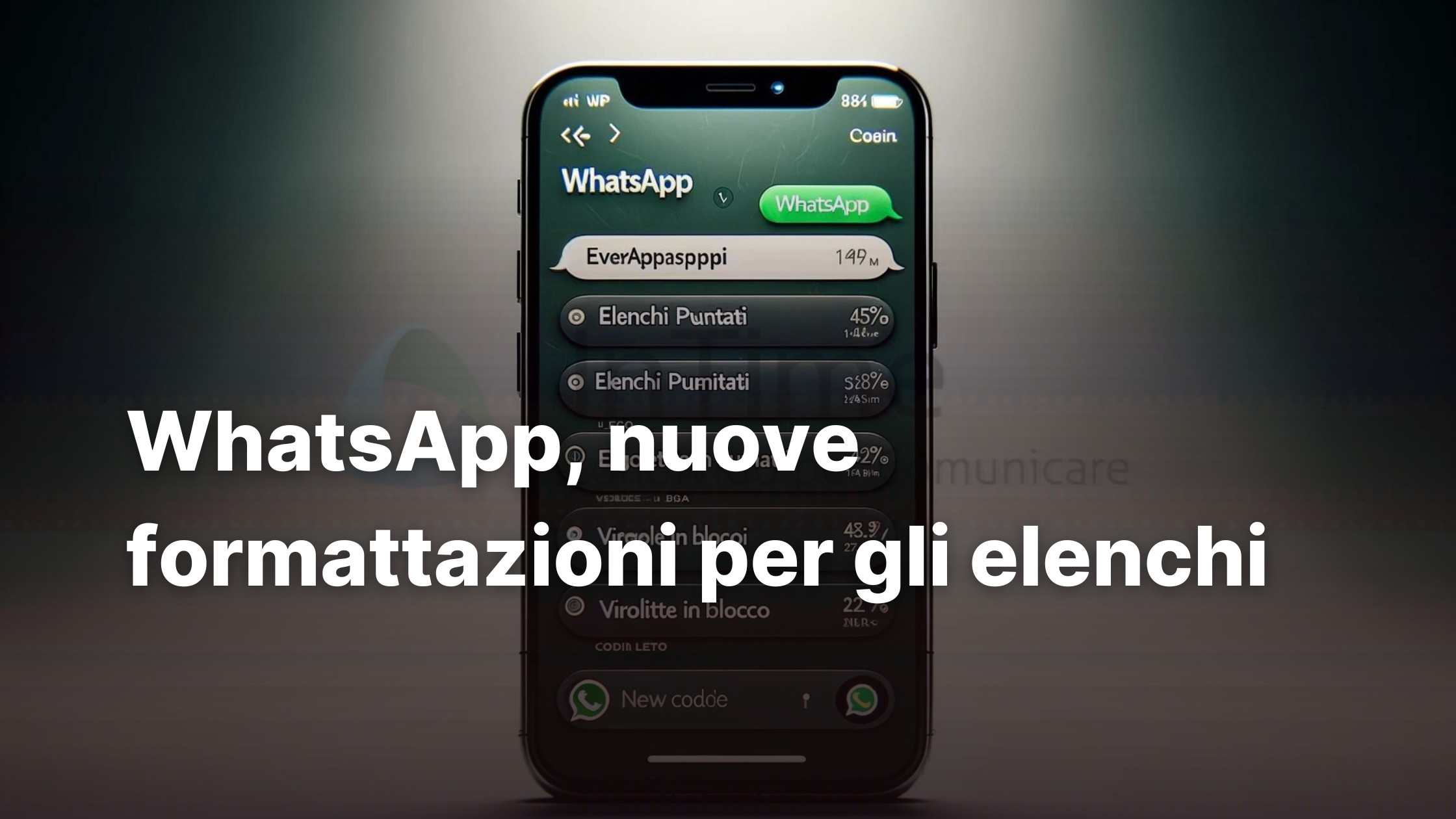 whatsapp 4 formattazioni elenchi 2024 franzrusso