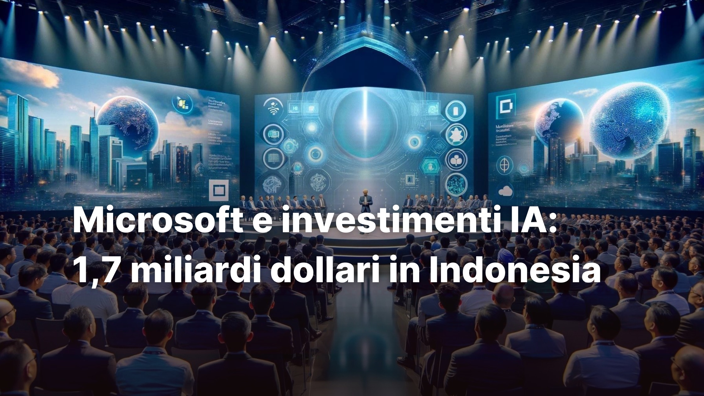 investimenti microsoft IA indonesia satya nadella franz russo