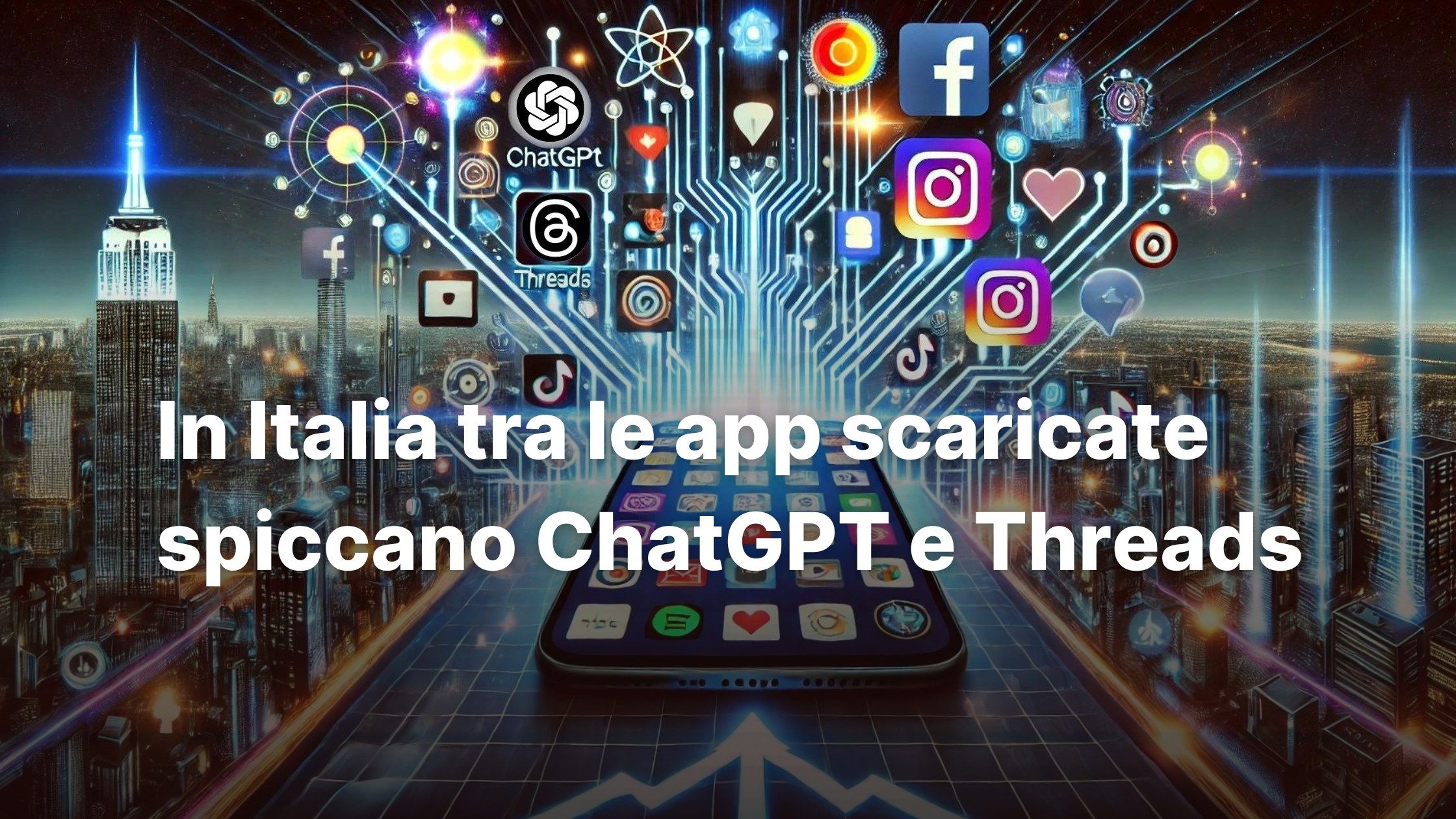 In Italia tra le app scaricate spiccano ChatGPT e Threads