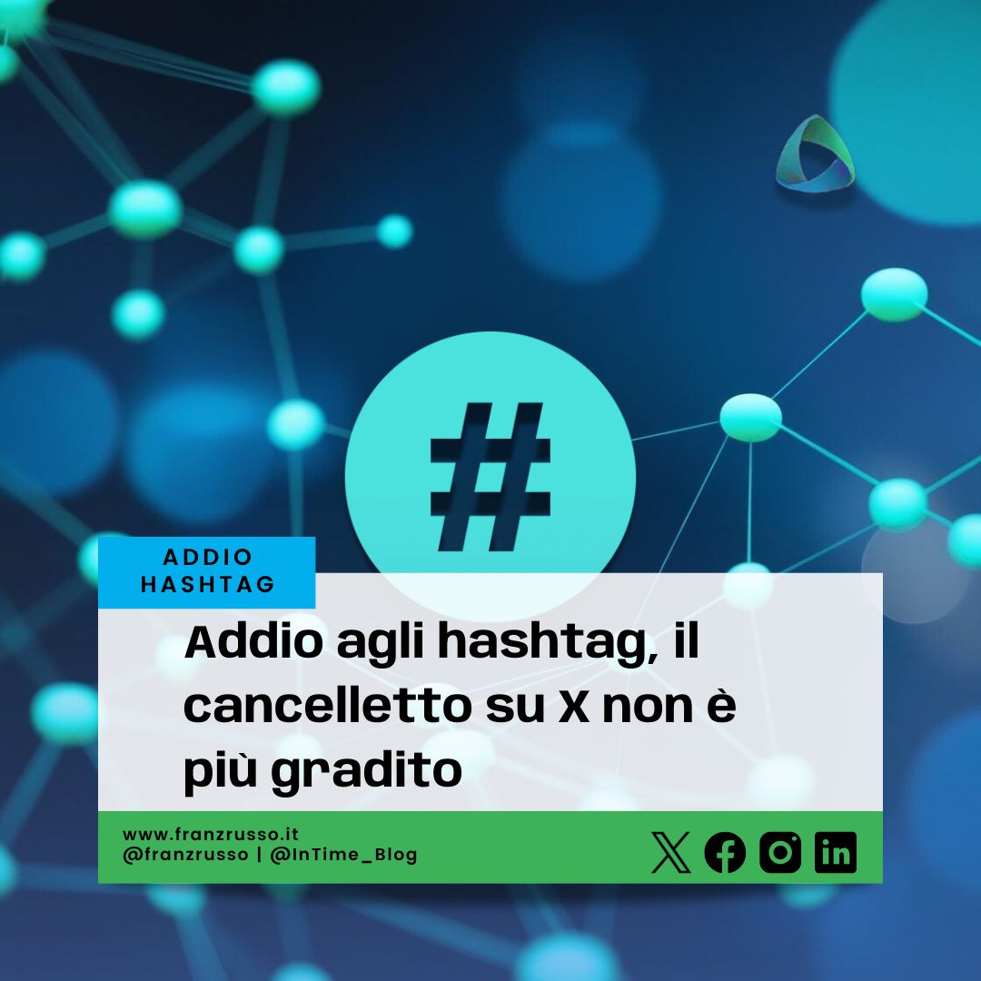 Addio agli hashtag, il cancelletto su X non è più gradito