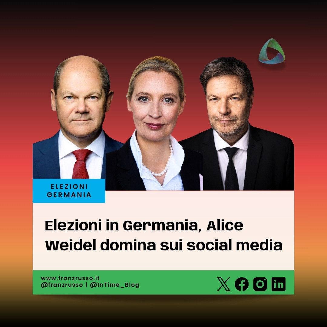 Elezioni in Germania, Alice Weidel domina sui social media