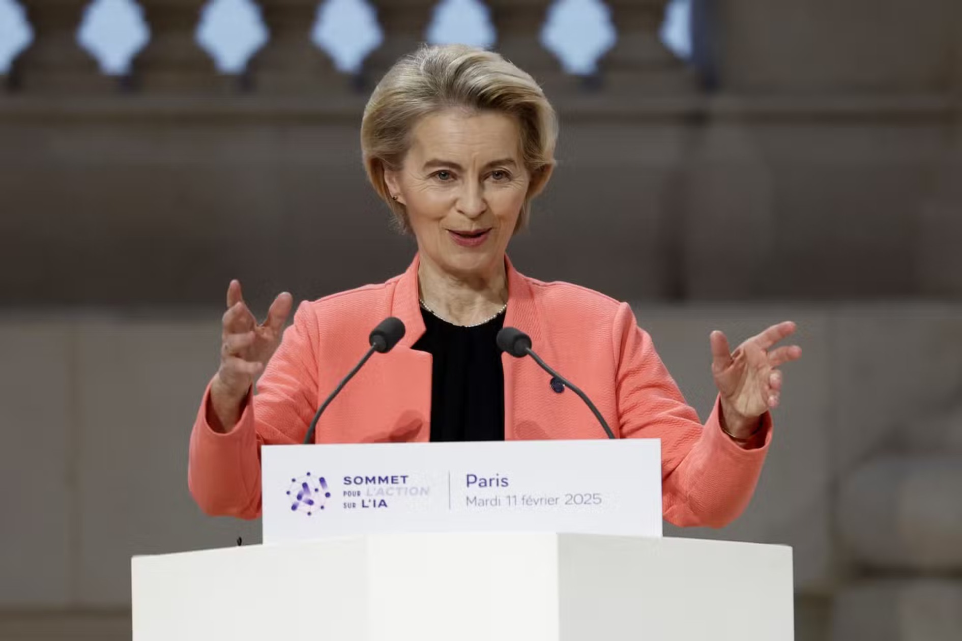 Ursula von der Leyen parigi AI Summit 2025